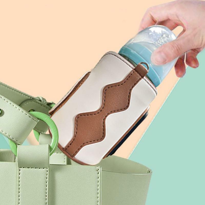 USB Portable Travel Baby Bottle Warmer, Warmer leite materno, temperatura ajustável, saco para viagem, isolamento seguro