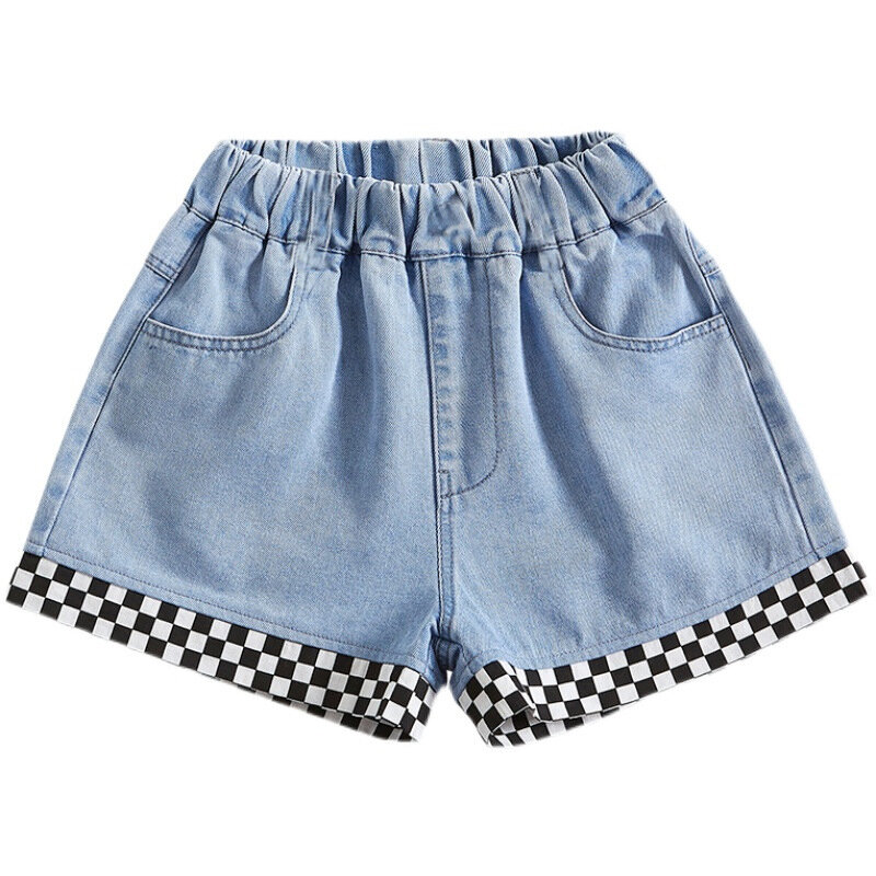 Brief Style Denim Blue Toddler Girls Skirt Shorts Kids Summer Sport Pants Child Elastic Waist Short Pants детские шорты девочек