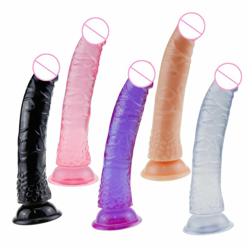 Dildos coloridos simulados para adultos, pênis pequeno transparente, simulação falo, plug anal, masturbador feminino, vibrador, brinquedos sexuais, suprimentos