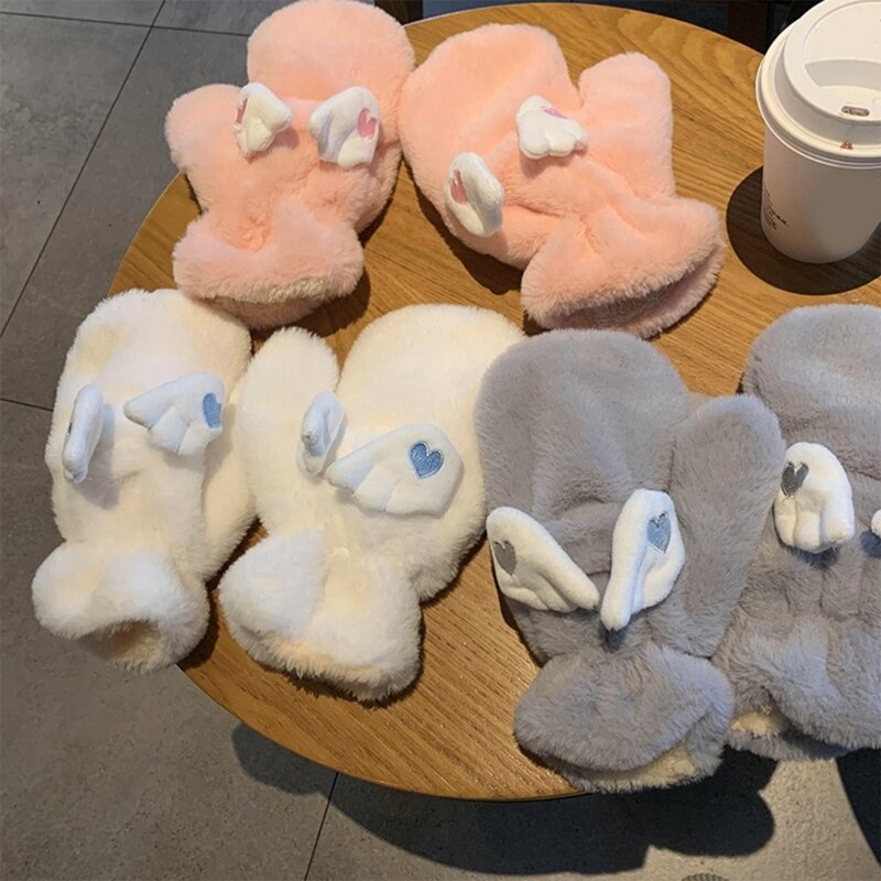 Adorkable Plush ถุงมือ Mitts การ์ตูน Wing Mittens Thicken Mitten Furry ถุงมือ