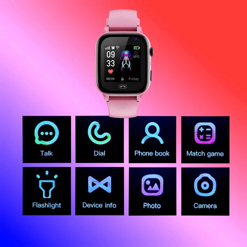 Smart Watch Kids Lbs Locatie Sos Telefoongesprek Simkaart Camera Foto Wekker Kinderen Elektronisch Horloge Cadeau Voor Jongen Meisjes Q15c