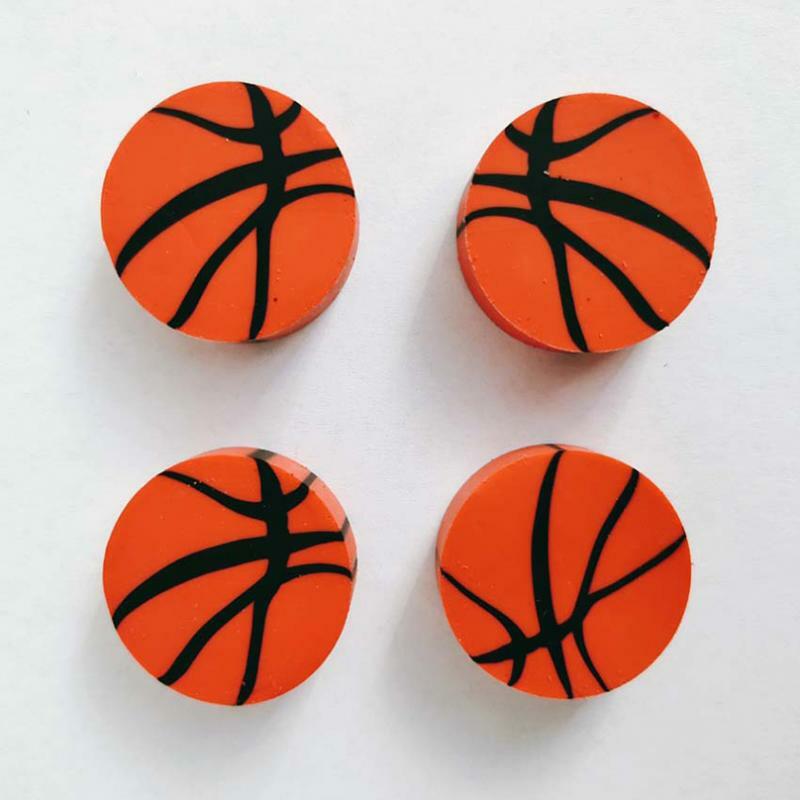 5Pcs/pack Creative Football Shape Erasern Kawaii Stationery Supplies Basketball Shape Erasern School Students Erasers