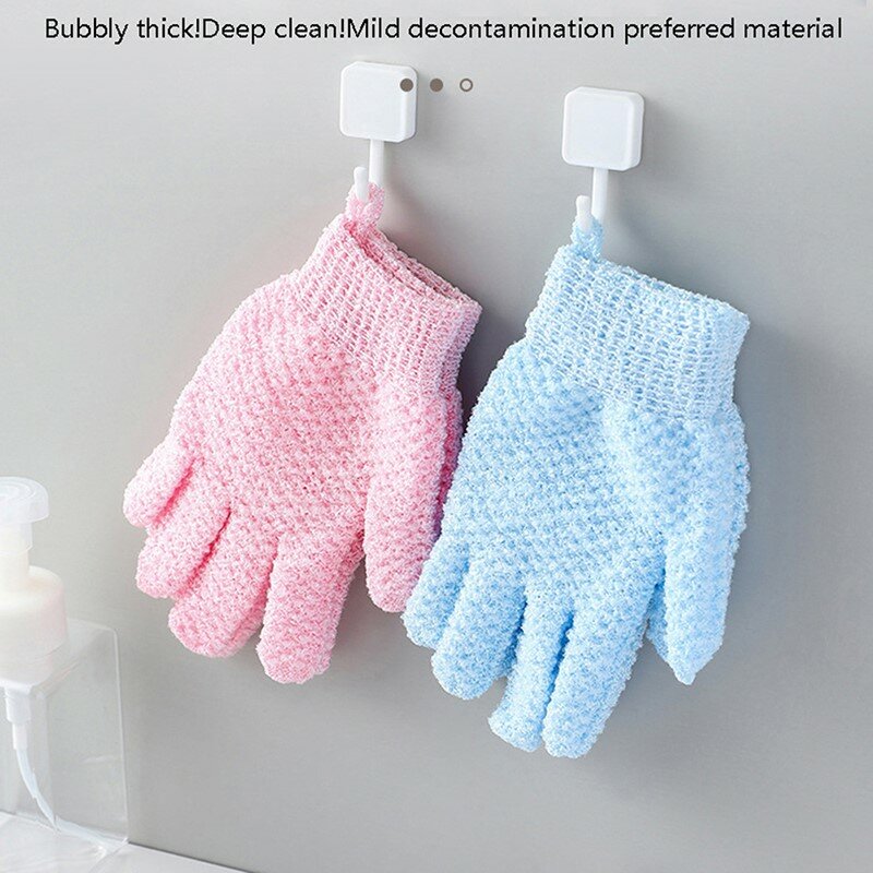 1 пара высококачественных перчаток для чистки, полотенце для чистки с пятью пальцами, отшелушивающая грязь для трения, перчатки для очистки душа и ванны