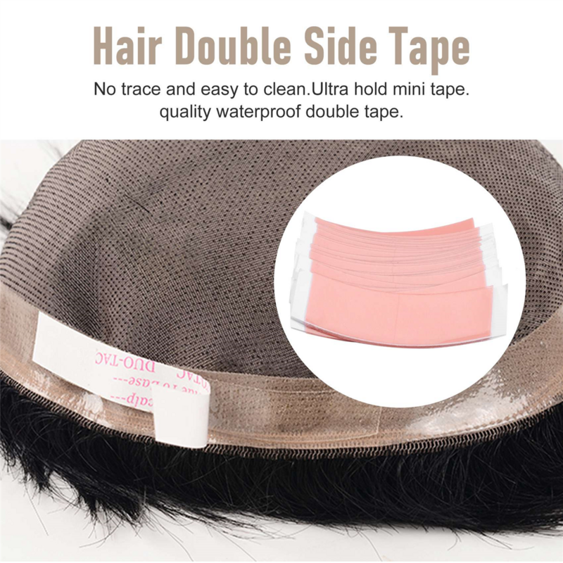 Duo-tac-tira de extensión adhesiva doble, cinta de cabello súper fuerte, impermeable para pelucas de encaje, tupé, película C, 36 unidades por lote