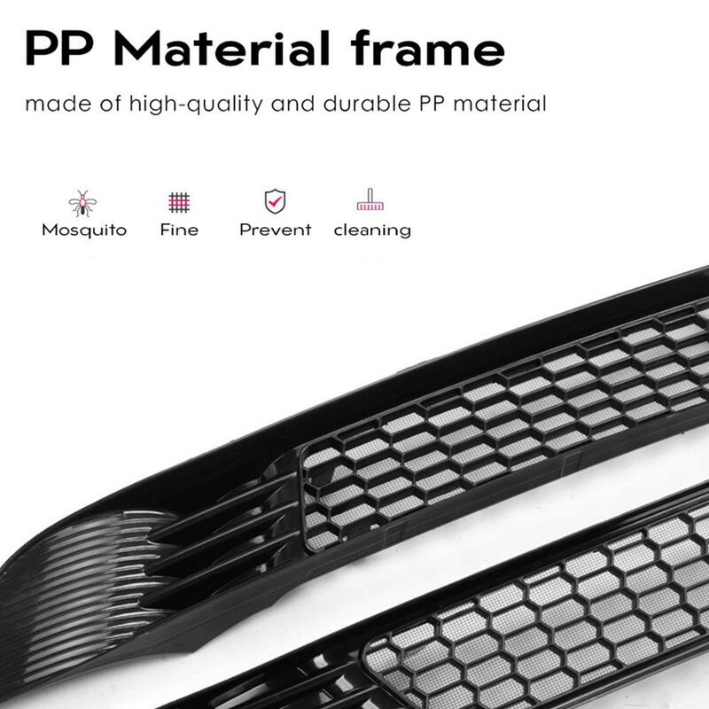 For Tesla Model Y Car Lower Bumper Anti Insect Net Anti Dust Proof Inner Vent Grille Cover Insect-proof Front Cover Inlet