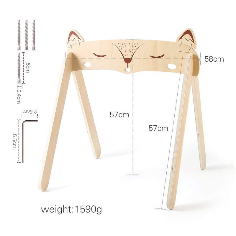 New Play Gym Frame Baby Activity Wooden Fitness Frames Play Gym Mobile Baby Room Decoration Newborn Baby Room Decorations Toy