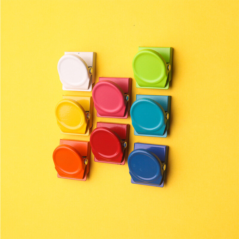 2 sztuk kolorowe cukierki magnes na lodówkę domowy lodówka wystrój klips do notatek metalowe, wiadomość, klip, wielu funkcjonalne przechowywanie klip piśmienne