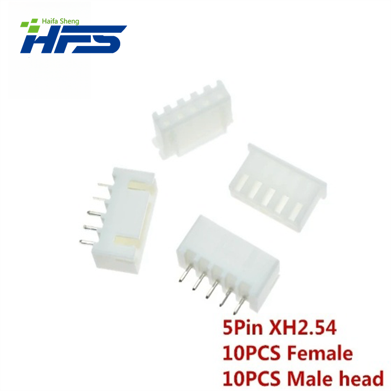 Kit de terminales de paso XH2.54, 2P, 3P, 4P, 5 pines, 230mm, carcasa, cabezal de Pin, conector JST, adaptador de conectores de cable XH, TJC3, 2,54 piezas