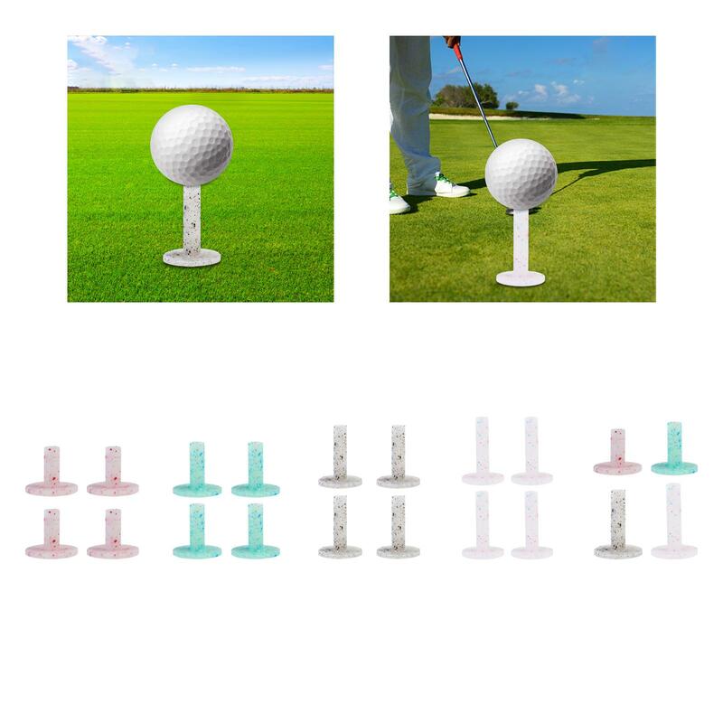 4 Pieces Golf Rubber Tee Holders Premium for Golf Hitting Thick Mats Rubber Golf