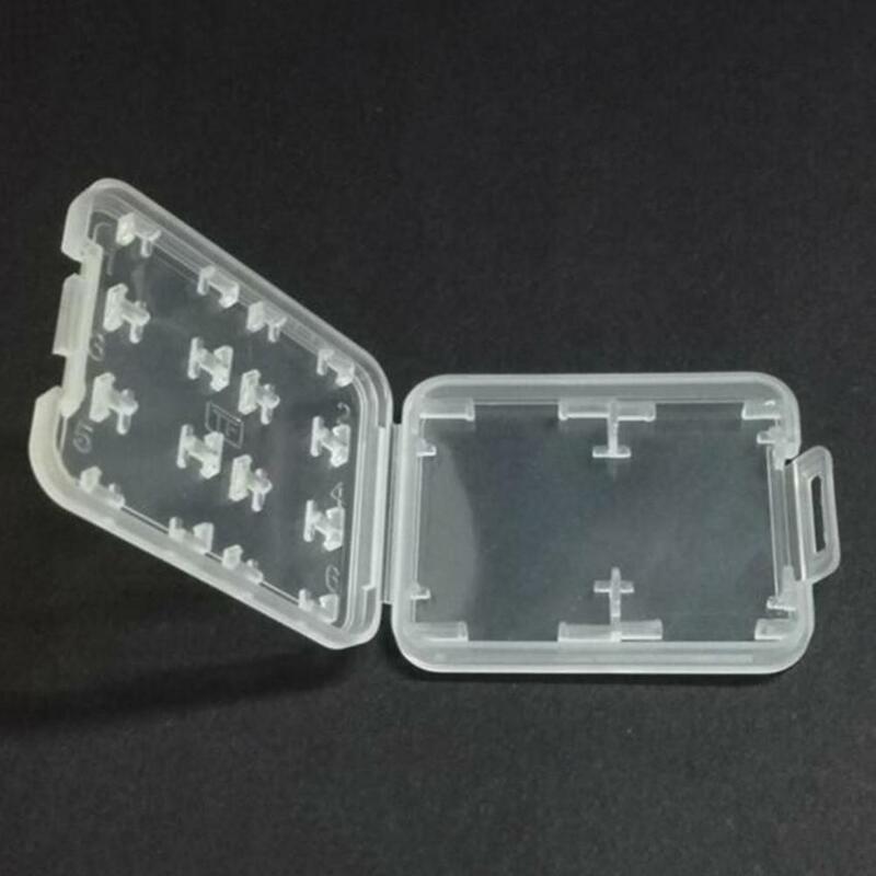 Multifunctional Memory Card Clear TF SDHC MSPD Storage Box Holder Case