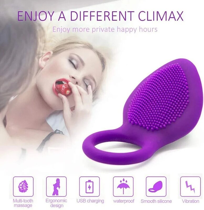Vibro-anillo vibrador para agrandar el pene, estimulador del clítoris, estimulador de la eyaculación, bloqueo del orgasmo vaginal, juguete sexual para pareja