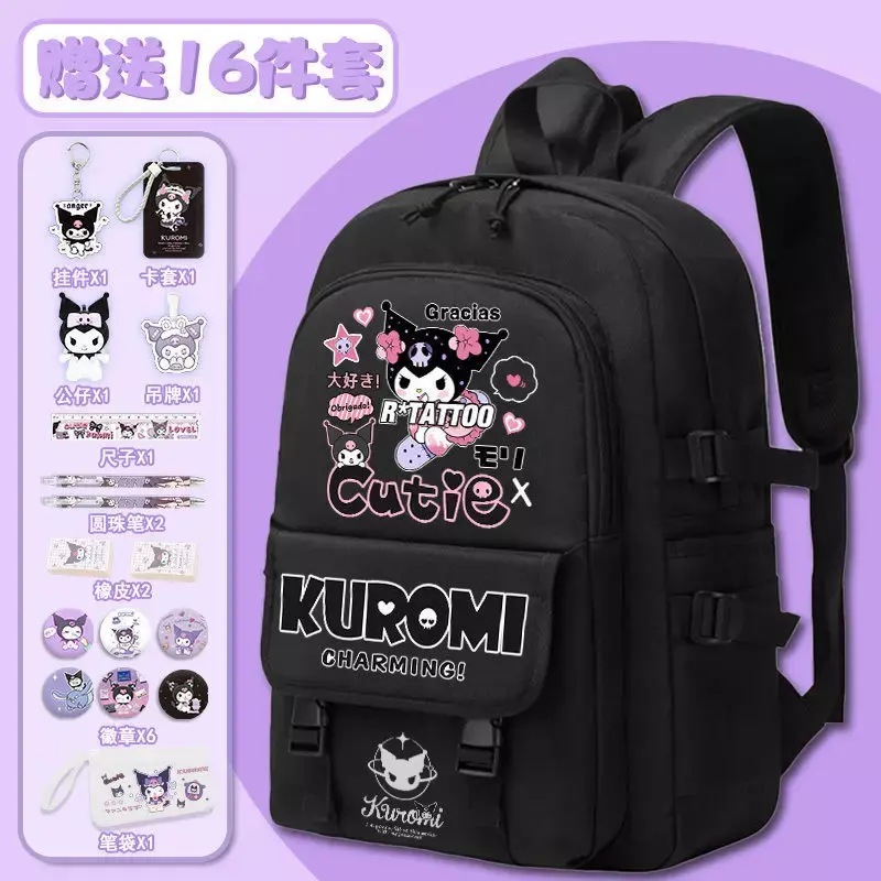 Sanrio New Clow M Student Schoolbag Breathable Waterproof Large Capacity Backpack for Boys and Girls
