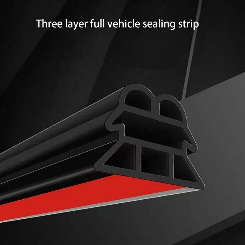 5/6 Holes Car Door Seal Strip Auto Rubber Weather Stripping To Replace D P Z And O B Dustproof Car Interior Accessories