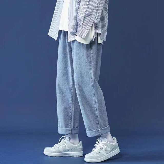 2023 nowe, dżinsowe damskie Y2k nadruk w litery wiosna męskie ins trend dżinsowe spodnie casual Harajuku główna ulica luźne spodnie hotsale