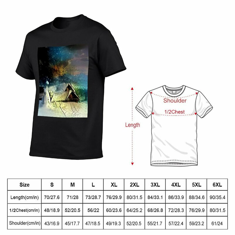 Wandelen In Een Winter Wonderland T-Shirt Hippie Kleding Customizeds Schattige Kleding Anime Kleding Grappige T-Shirts Voor Mannen