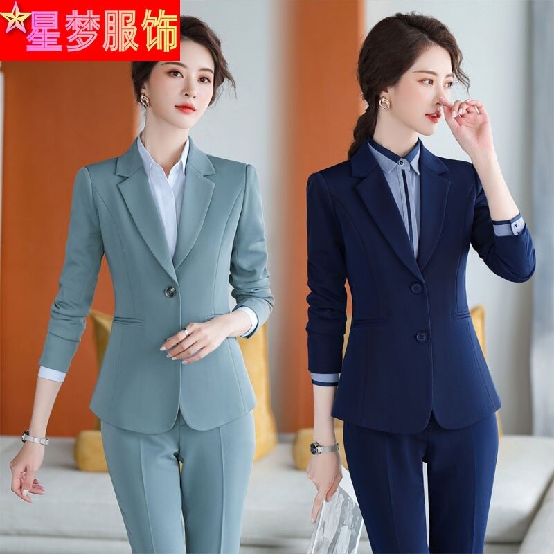 20912 Pak Lente Herfstkleding Nieuw Koreaans Mode-Temperamentpak Professionele Casual Colbert Voor Dames