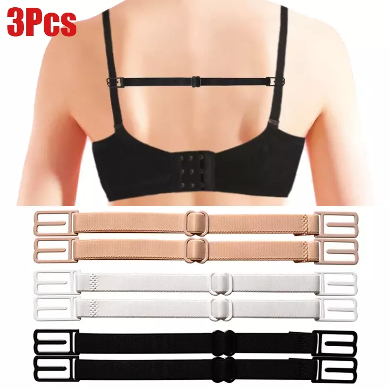 Women Anti Slip Bra Strap Double-shoulder Holder Buckle Belt with Back Hasp All Match Invisible Elastic Strap Bra Accessory