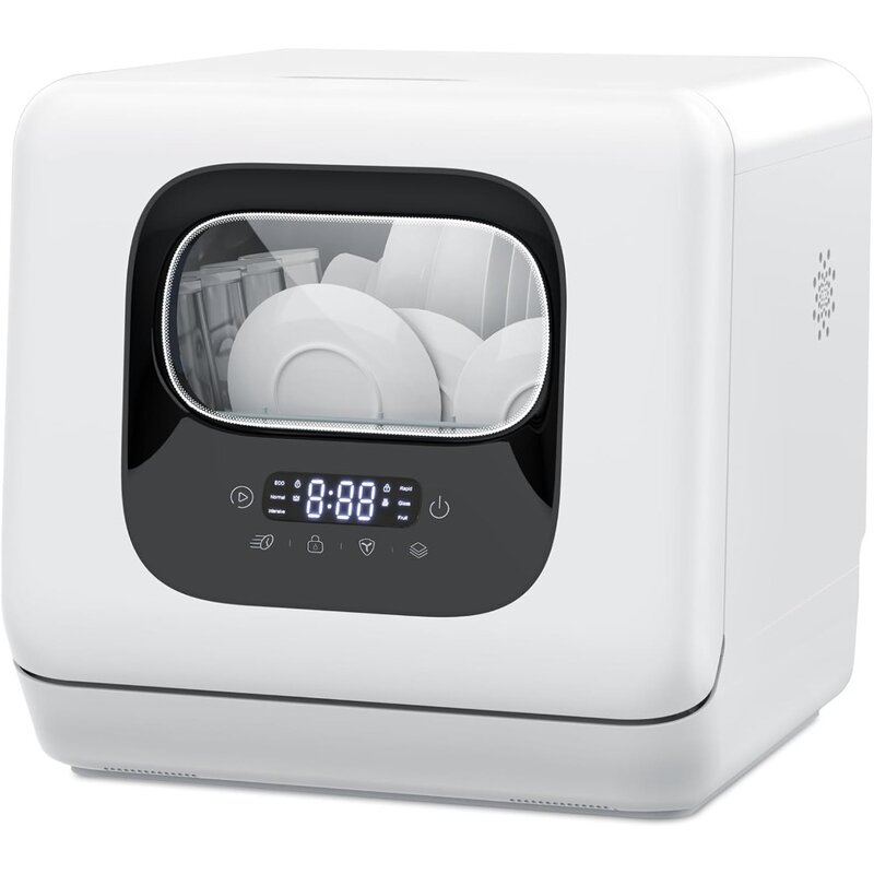 デュアルスプレー食器洗い機,6つのプログラム,調理および乾燥機,28個,食器洗い機360 °