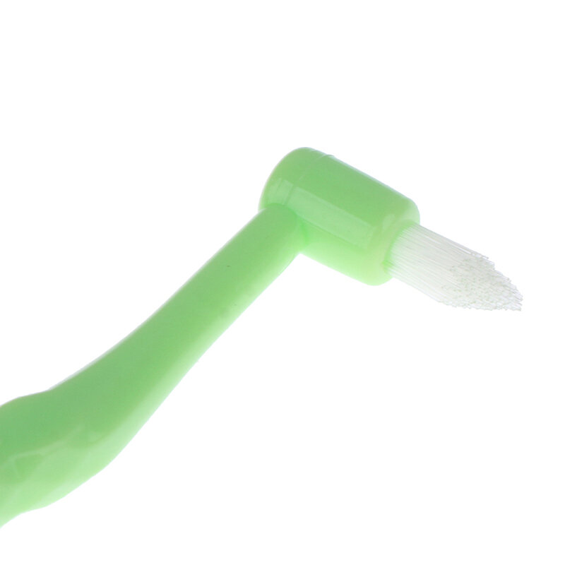 Cepillo Interdental de ortodoncia para adultos, herramienta de limpieza de dientes suaves de un solo haz, cuidado bucal, cabeza pequeña, implante de pelo suave