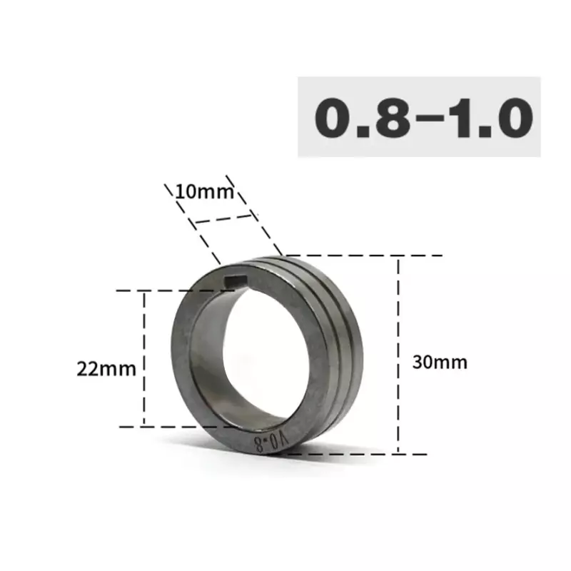 1 шт. 0,8/1,0 мм миг компактный сварочный провод фидерный ролик из нержавеющей стали проволочный фидерный ролик сварочная проволока подача направляющее колесо