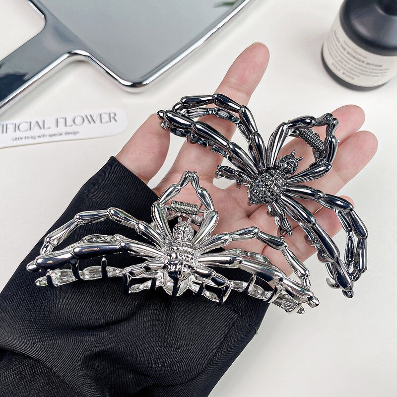 Garras de Metal de araña creativa para mujer, Clip de pelo de moda gótica, accesorios para el cabello, regalo, oscuro, divertido, Punk