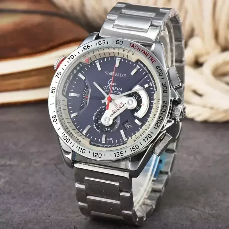 Reloj de pulsera de cuarzo para hombre, cronógrafo de lujo, marca Original, alta calidad, fecha automática, AAA, novedad de 2024