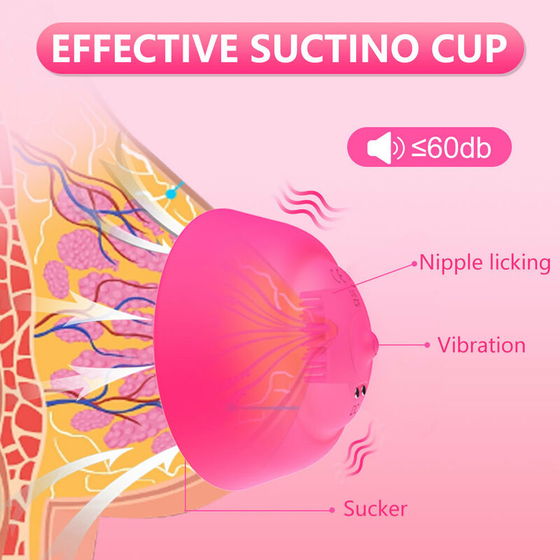 Nipple Toy Vibrator Sex Toys for Women with Remote, Wireless Vibrating Nipple Clamps Sucking Stimulator Massager with 10 modes