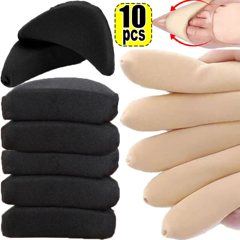 2-10pcs Pain Relief High Heel Filler Insoles Forefoot Toe Plug Cushion Sponge Forefoot Insert Pads Adjustable Reduce Shoe Size