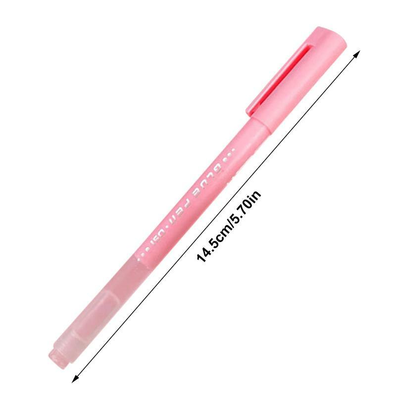 Candy Color Glue Pen Quick-Drying Manual Dispensing Pen Solid Glue Stick Student Handbook Diy High Viscosity Glue Office