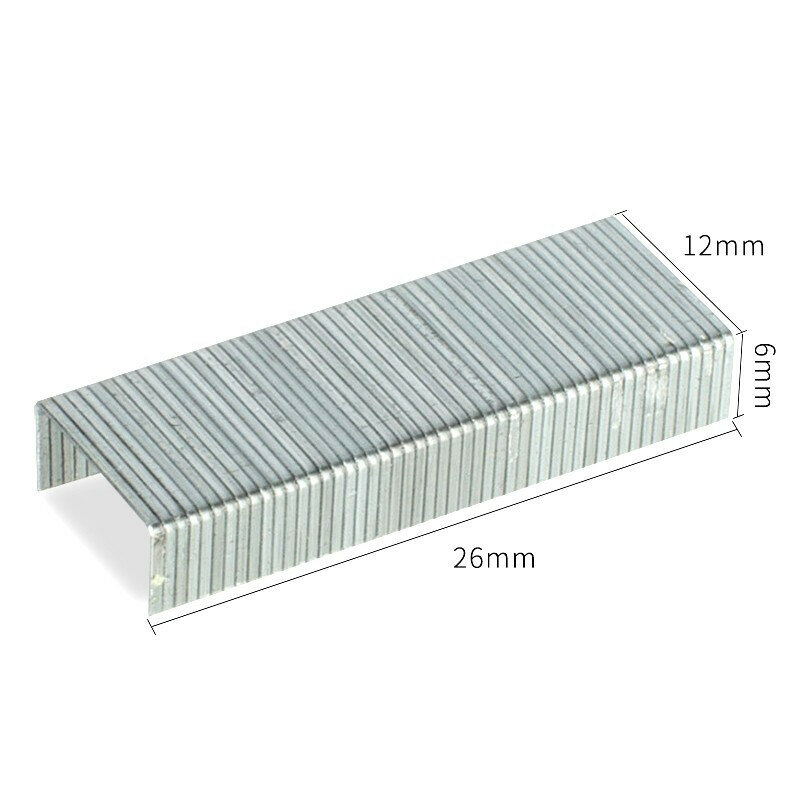 Deli 24/6ลวดเย็บกระดาษความแข็งแรงสูงหมุด1000ชิ้น/กล่องใช้ได้กับที่เย็บกระดาษ No.12รุ่น0012