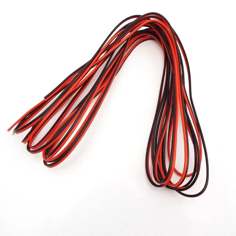 22awg Wire 2pin Tinned Copper Insulated PVC Wired Wire power  supply Cable For CCTV LED Strip Lighting connector Q1