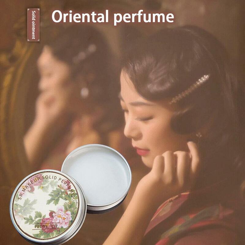 1pcs Portable Women Perfume Rose Lavender Balm Retro Scent Fresh Elegant Lasting Fragrance Antiperspirant For Unisex J3B0