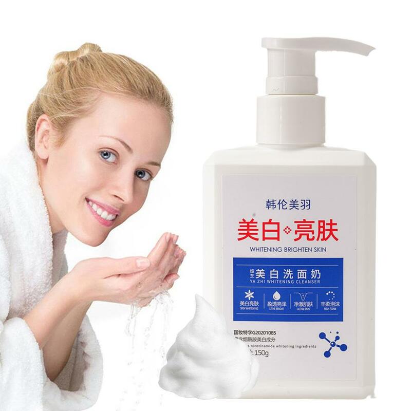 Detergente sbiancante detergente viso schiarente detergente rinfrescante controllo olio cura pulizia pelle Niacinamide viso 150g D U8L2