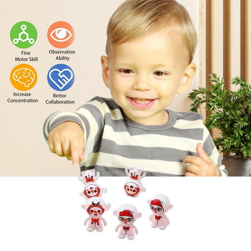 Tumblers Wobbler Toy Mini Animal Toy Party Favors Self-righting Doll Toy Small Desktop Toy Astronaut Snowman Monkey Doll Kids