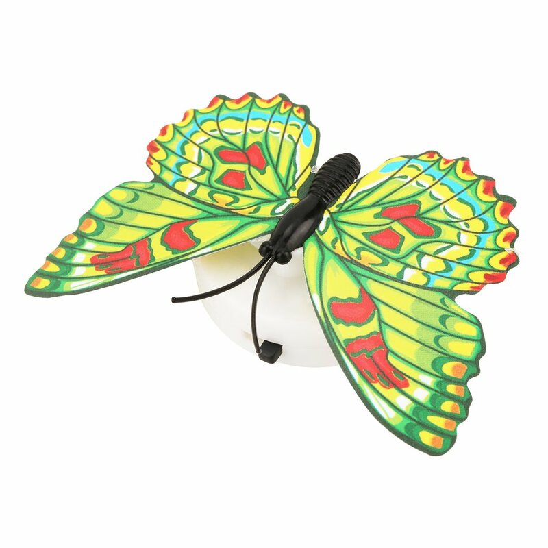 Veilleuses LED colorées en forme de papillon, applique murale, décoration pour la chambre des enfants, lampe décorative Durable et économe en énergie