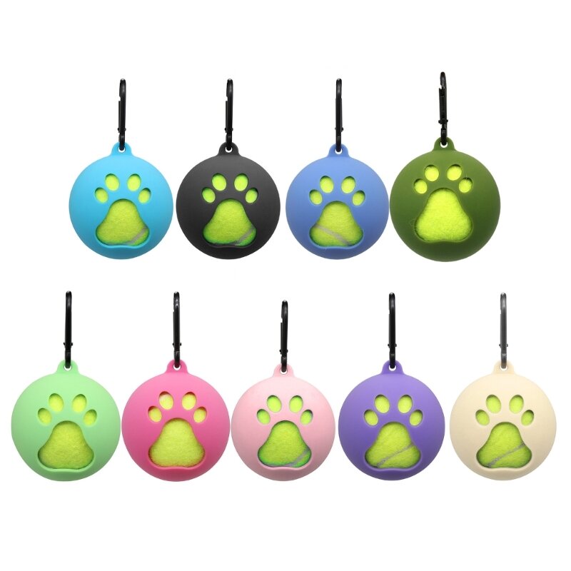 Haustierball-Abdeckungshalter mit Hundeleinenbefestigung. Standard-Tennisballhalter