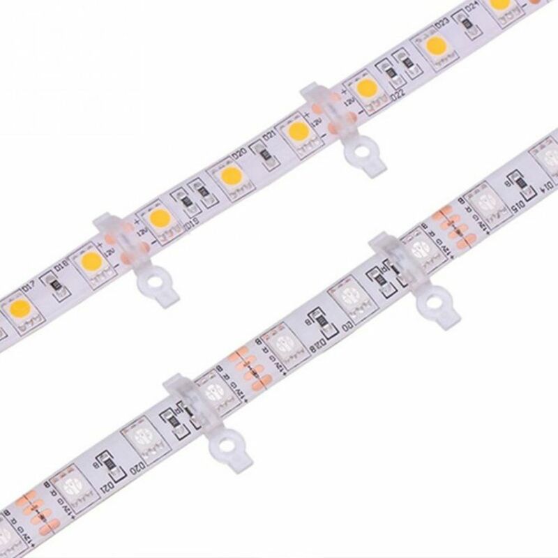 50 Stück Fixier clip mit Schraube zur Befestigung 5050 RGB einfarbige LED-Streifen Licht halterungen Clip