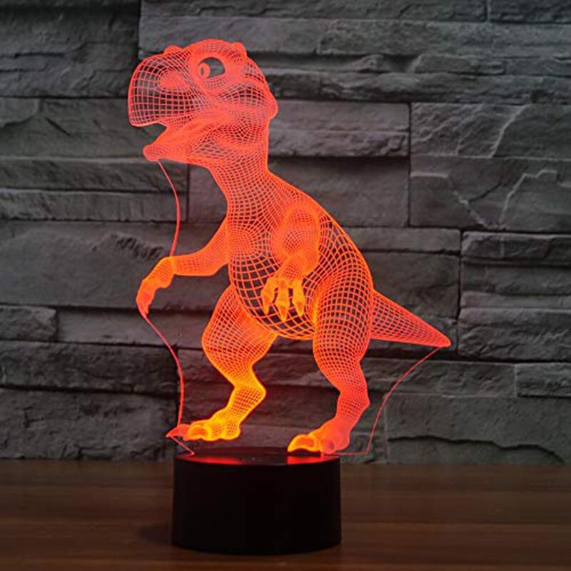 Lowest Cost Dinosaur 3D Night Light RGB Changeable Mood Lamp LED 5V USB Decorative Table Lamp Baby Nightlight Colors Best Deal