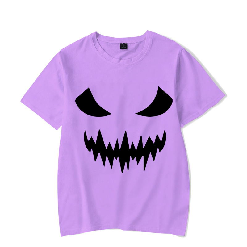 Lichtgevende Halloween Heren T-Shirt Mode Harajuku Tshirt Halloween Horror Films Skull Face Tshirt Vallen Casual Oversized T-Shirt
