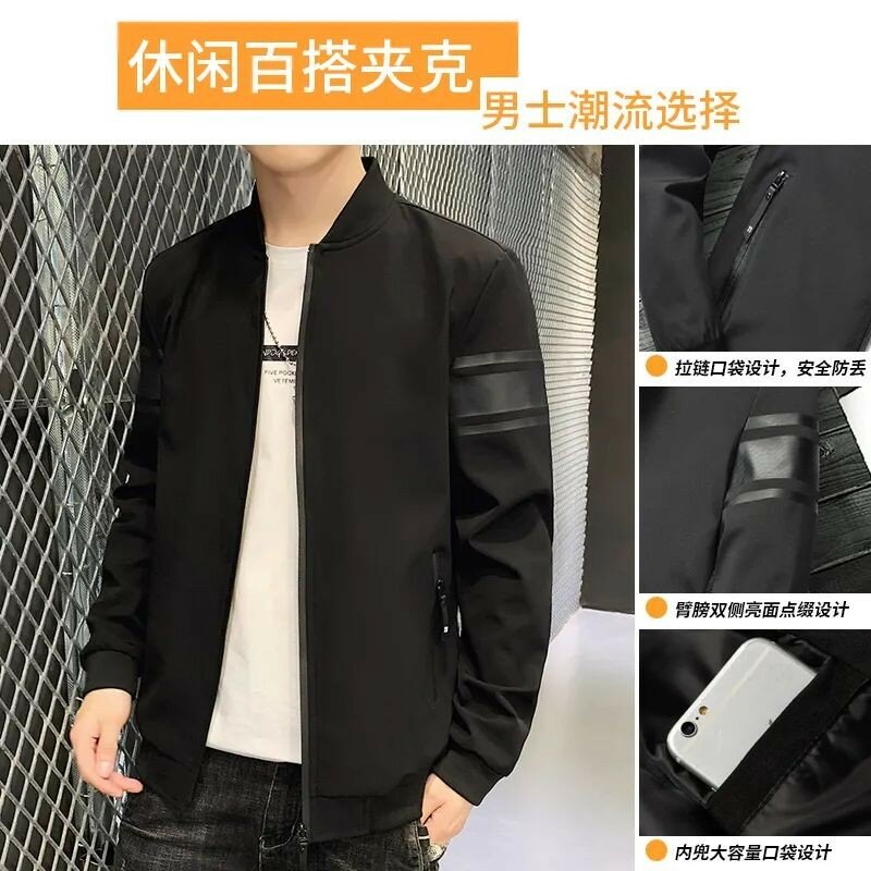 2024 Golf wear Spring and Autumn men's new golf sportswear fashion leisure sports outdoor stand collar golf jacket free shipping