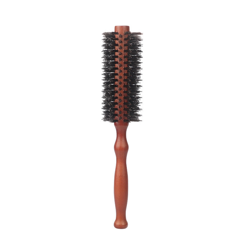 Деревянная расческа для волос, аксессуары для сухих волос, инструменты для укладки в салоне, круглая расческа для волос, нейлоновая щетина для парикмахерских