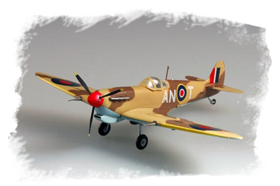 Easymodel 37216 1/72 Spitfire Fighter RAF 417 Squadron 1942 Assemblé Collèges militaires finis Collection de modèles en plastique ou cadeau
