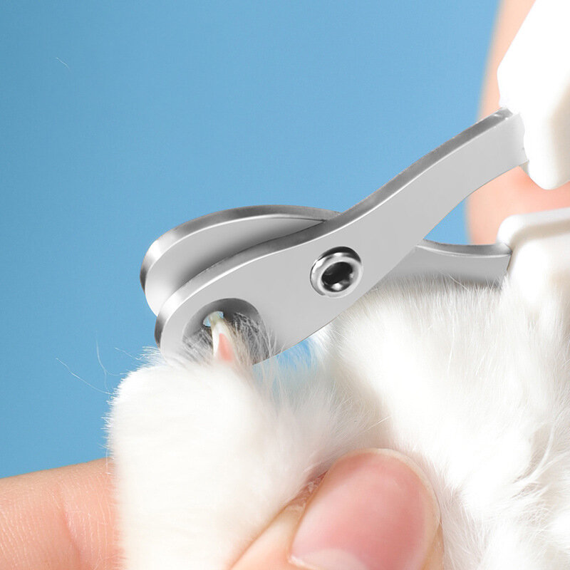 กรรไกรตัดเล็บแมวสแตนเลสสำหรับสุนัขแมวตัวเล็กกรรไกรตัดเล็บให้คีมตัดแบบมืออาชีพ