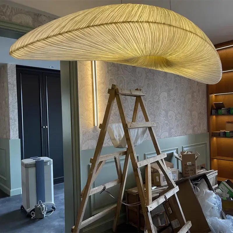 Индивидуальные подвесные светильники из морской ткани, дизайнерские потолочные подвесные светильники с парусником, декор для гостиной, спальни, роскошные осветительные светильники