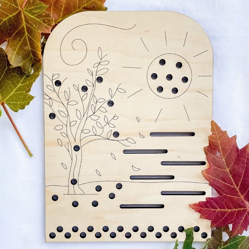 アート愛好家向けのエレガントなフラワーディスプレイボード木製草/葉コレクターボード