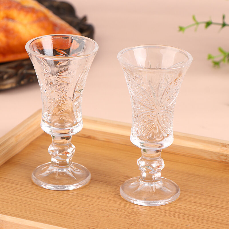 Spirits Glass 34ml Whisky Brandy Small Cup Chinese Style White Spirit Cocktail Glass Crystal Goblet Cup For Family Party Bar