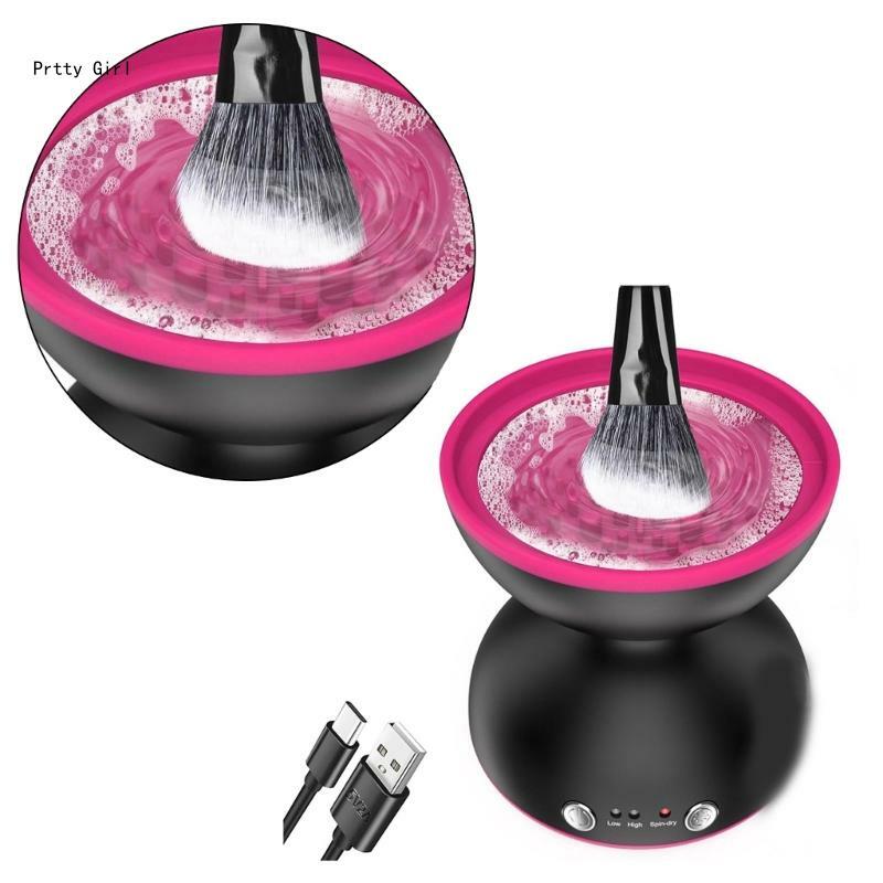 Make-up Pinsel Reiniger Maschine Automatische Spinner Kosmetik Pinsel Reiniger Handheld D2TA