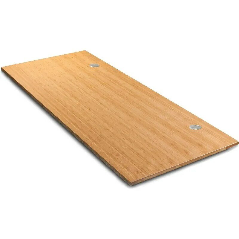 VWINDESK-Somente mesa de bambu sólido, mesa em pé, mesa para casa e escritório, 100% ângulo reto, ilhós 60mm, 72x30x1 pol
