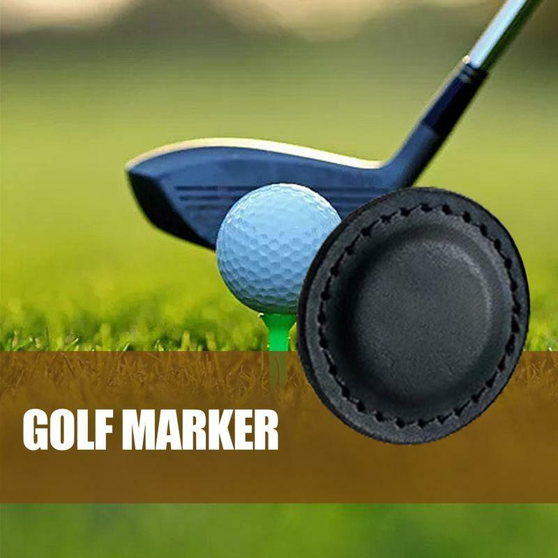 Rotuladores de cuero Artificial magnético para Golf, marcadores impermeables para pelotas de competición