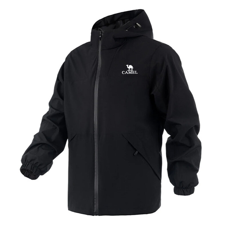 남녀공용 카멜 방수 하이킹 재킷, 햇빛 차단 바람막이, 캠핑 등산 레인 코트, 휴대용 의류